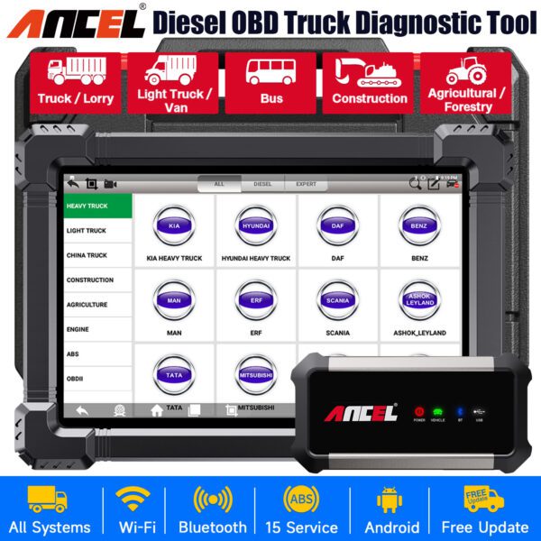 X7 HD - Professional Heavy Duty Truck Scanner with all system