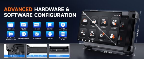 X7 HD - Professional Heavy Duty Truck Scanner with advance hardware and software configuration