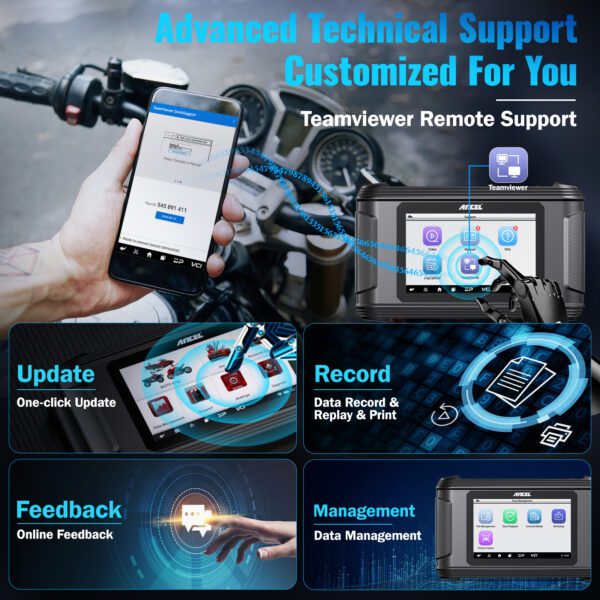 Motorcycle Diagnostic Tool Scanner - MT500 eu with advance technical support