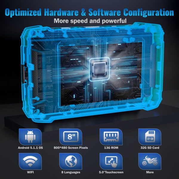 Motorcycle Diagnostic Tool Scanner - MT500 eu with hardware and software configuration