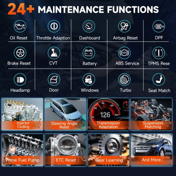 Foxwell GT60 Scanner All System Bluetooth TPMS DPF ABS Tool car scanner