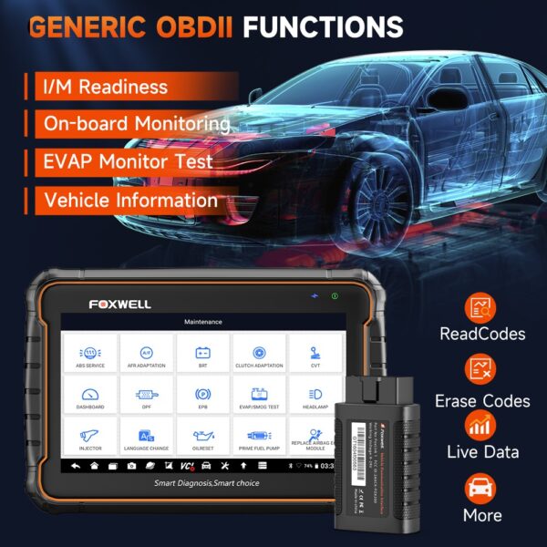 Foxwell GT60 Scanner All System Bluetooth TPMS DPF ABS Tool car scanner