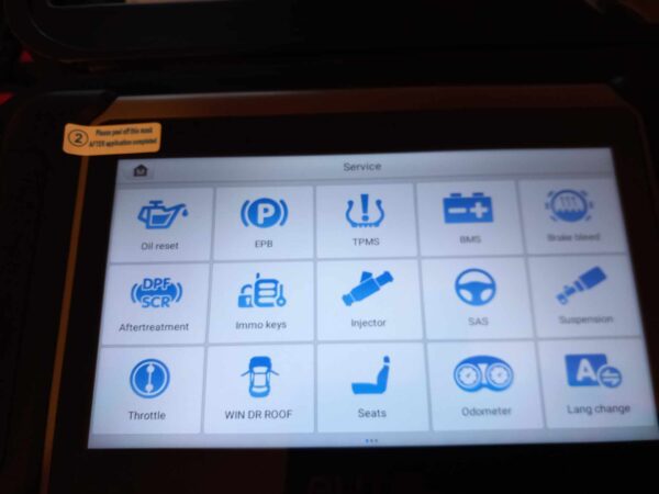 Autel MaxiCOM MK808K-BT diagnosis tablet car scanner ,services