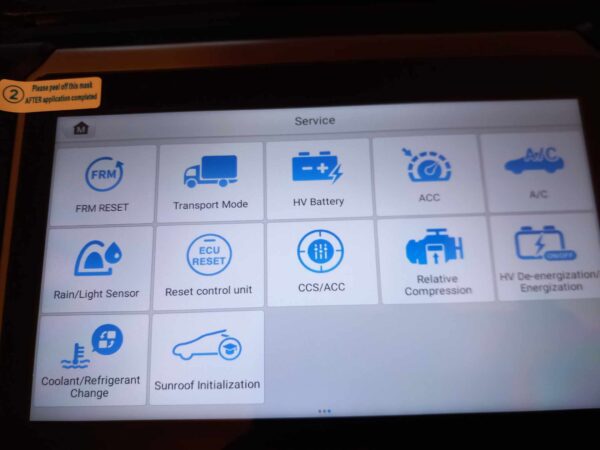 Autel MaxiCOM MK808K-BT diagnosis tablet and service