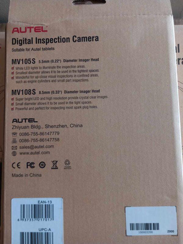 Autel MV105 Automotive Digital Inspection Camera packing box