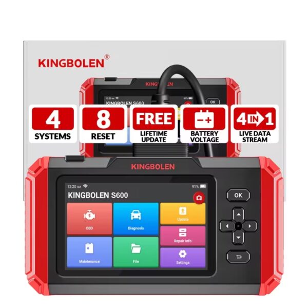 2024 Kingbolen S600 OBD2 Car Diagnostic front side