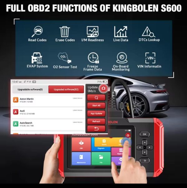 2024 Kingbolen S600 OBD2 Car Diagnostic car scanner