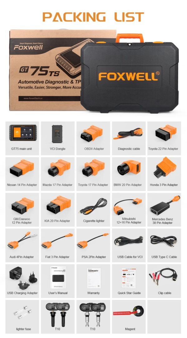 Foxwell GT75TS Automotive Diagnostic & TPMS Platform car scanner
