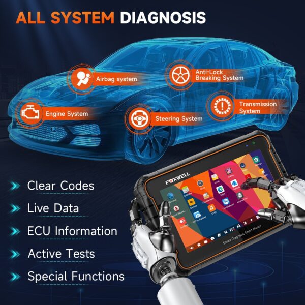 Foxwell GT60 Scanner All System Bluetooth TPMS DPF ABS Tool car scanner