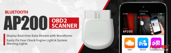 AUTEL AP200 Bluetooth OBD2 Scanner Code Reader with Full Systems Diagnostic for DIYers bluetooth