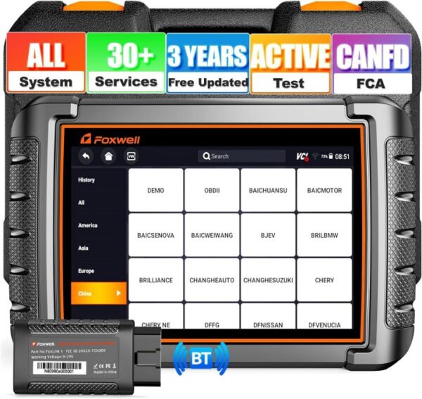 FOXWELL NT809 BT Bidirectional Scanner Tool - Image 2