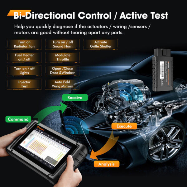 FOXWELL NT809 BT Bidirectional Scanner Tool - Image 6