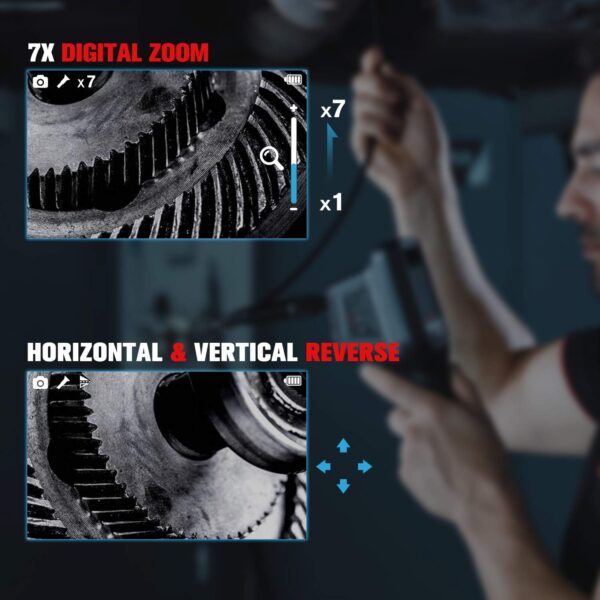 The MaxiVideo MV480, the next generation of digital videoscope, is ideal for inspecting difficult-to-reach areas with its semi-rigid flexible cable and 10-level adjustable LED light. - Image 9