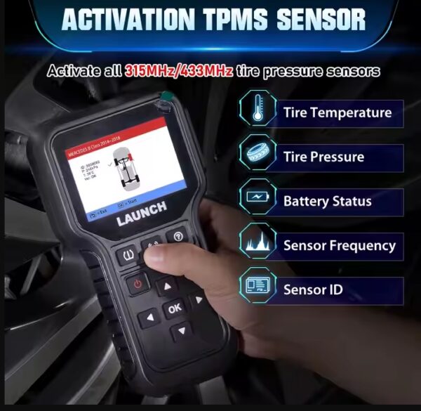 Launch CRT5011E TPMS Activation and Diagnostic Tool - Image 4