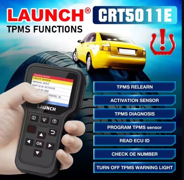 Launch CRT5011E TPMS Activation and Diagnostic Tool - Image 5