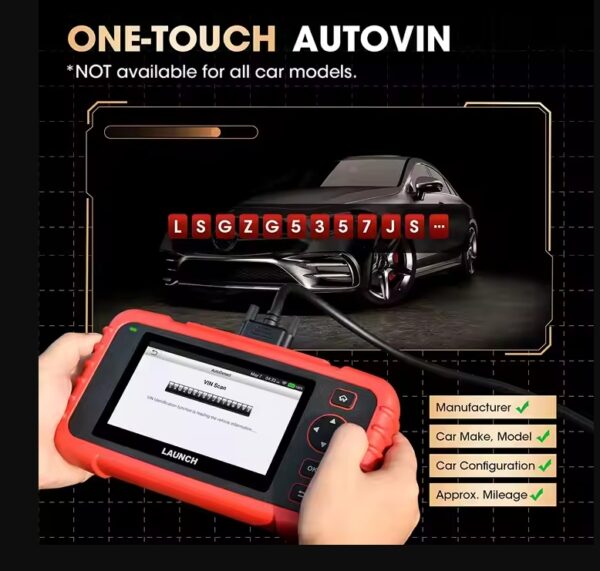 LAUNCH CRP129I V2.0 OBD2 Scanner 4 System Car Diagnostic Tool with 12 Reset, Engine Transmission ABS SRS, Lifetime Free Update, ABS/SAS/Oil/BAT/DPF/TPMS Reset Auto VIN Diagnostic Machine for All Cars - Image 7