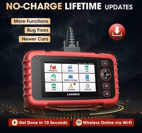 LAUNCH CRP129I V2.0 OBD2 Scanner 4 System Car Diagnostic Tool with 12 Reset, Engine Transmission ABS SRS, Lifetime Free Update, ABS/SAS/Oil/BAT/DPF/TPMS Reset Auto VIN Diagnostic Machine for All Cars - Image 6